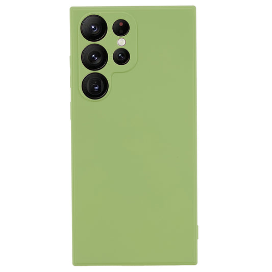 For Samsung Galaxy S23 Ultra Rubberized Texture Phone Case Soft TPU Fiber Lining Shockproof Protection Cover
