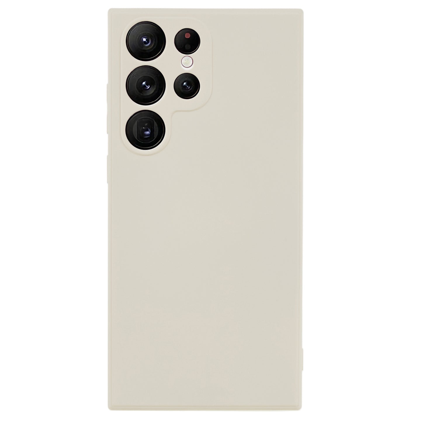 For Samsung Galaxy S22 Ultra 5G TPU Anti-Slip Rubberized Phone Case Fiber Lining Camera Lens Protective Cover