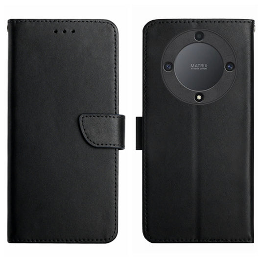 HT02 For Honor Magic5 Lite 5G / X9a 5G Genuine Leather Phone Case Wallet Stand Cell Phone Case