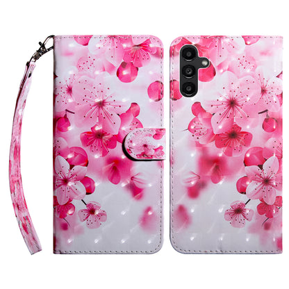 For Samsung Galaxy A24 4G 3D Pattern Printing PU Leather Phone Case Folding Stand Wallet Cover