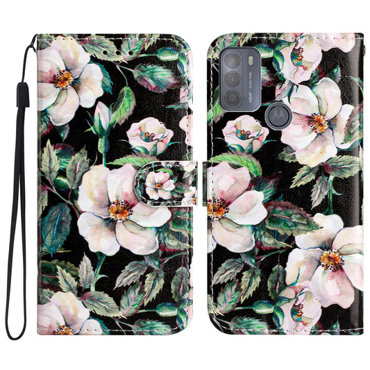 For Motorola Moto G50 4G Leather Wallet Phone Flip Case Pattern Printing Stand Cover