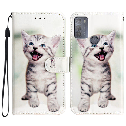 For Motorola Moto G50 4G Leather Wallet Phone Flip Case Pattern Printing Stand Cover
