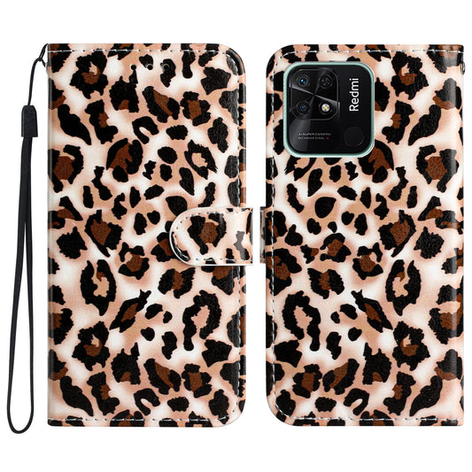For Xiaomi Redmi 10C 4G PU Leather Wallet Flip Cover Pattern Printing Folding Stand Phone Case