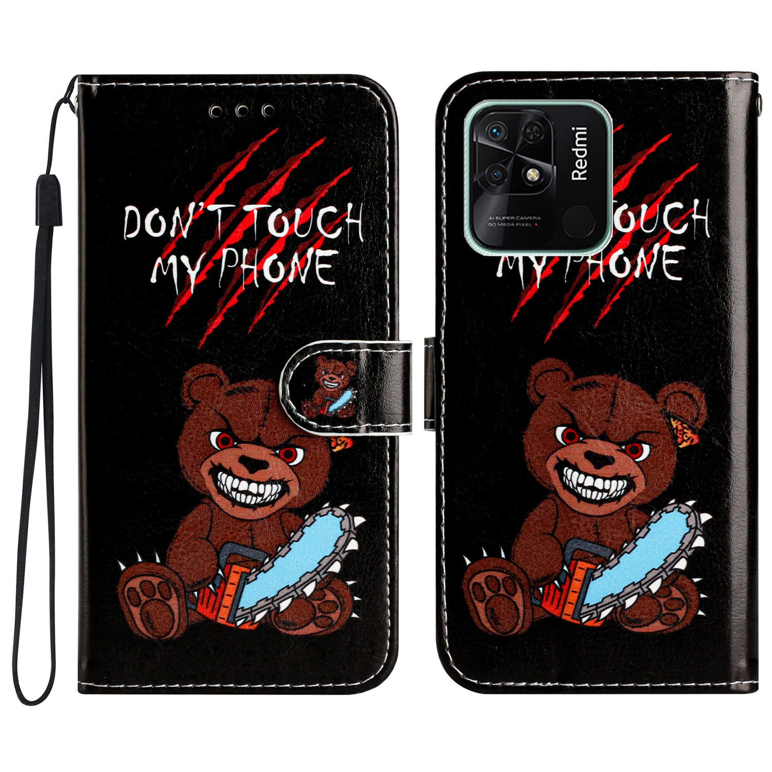 For Xiaomi Redmi 10C 4G PU Leather Wallet Flip Cover Pattern Printing Folding Stand Phone Case