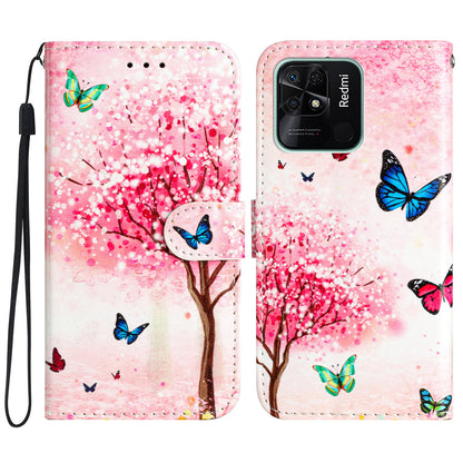 For Xiaomi Redmi 10C 4G PU Leather Wallet Flip Cover Pattern Printing Folding Stand Phone Case