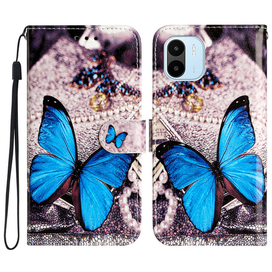 For Xiaomi Redmi A1 4G / A2 4G Phone Case PU Leather Pattern Printing Stand Wallet Flip Cover