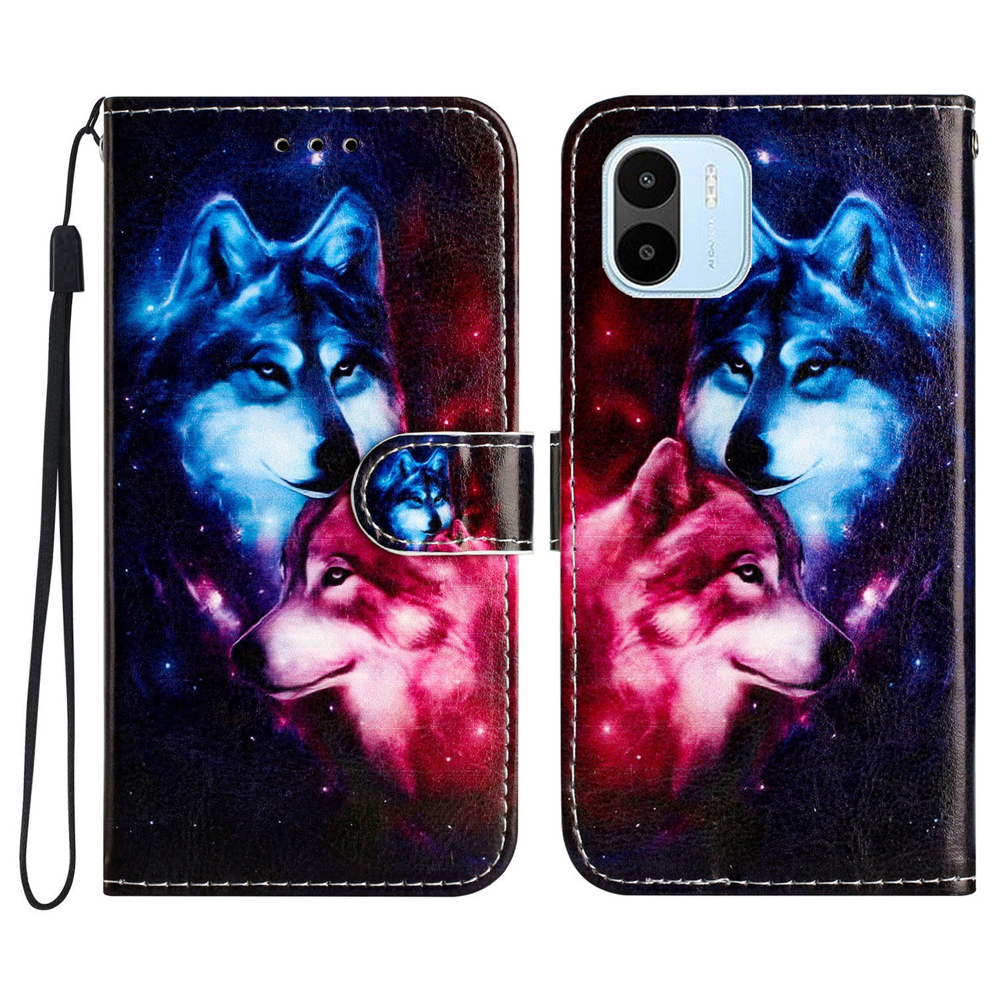 For Xiaomi Redmi A1 4G / A2 4G Phone Case PU Leather Pattern Printing Stand Wallet Flip Cover