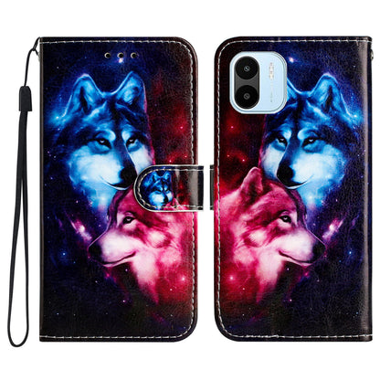 For Xiaomi Redmi A1 4G / A2 4G Phone Case PU Leather Pattern Printing Stand Wallet Flip Cover