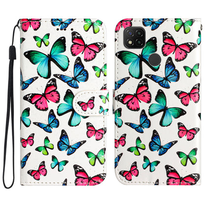 PU Leather Case for Xiaomi Redmi 10A , Magnetic Closure Pattern Printing Stand Wallet Phone Cover