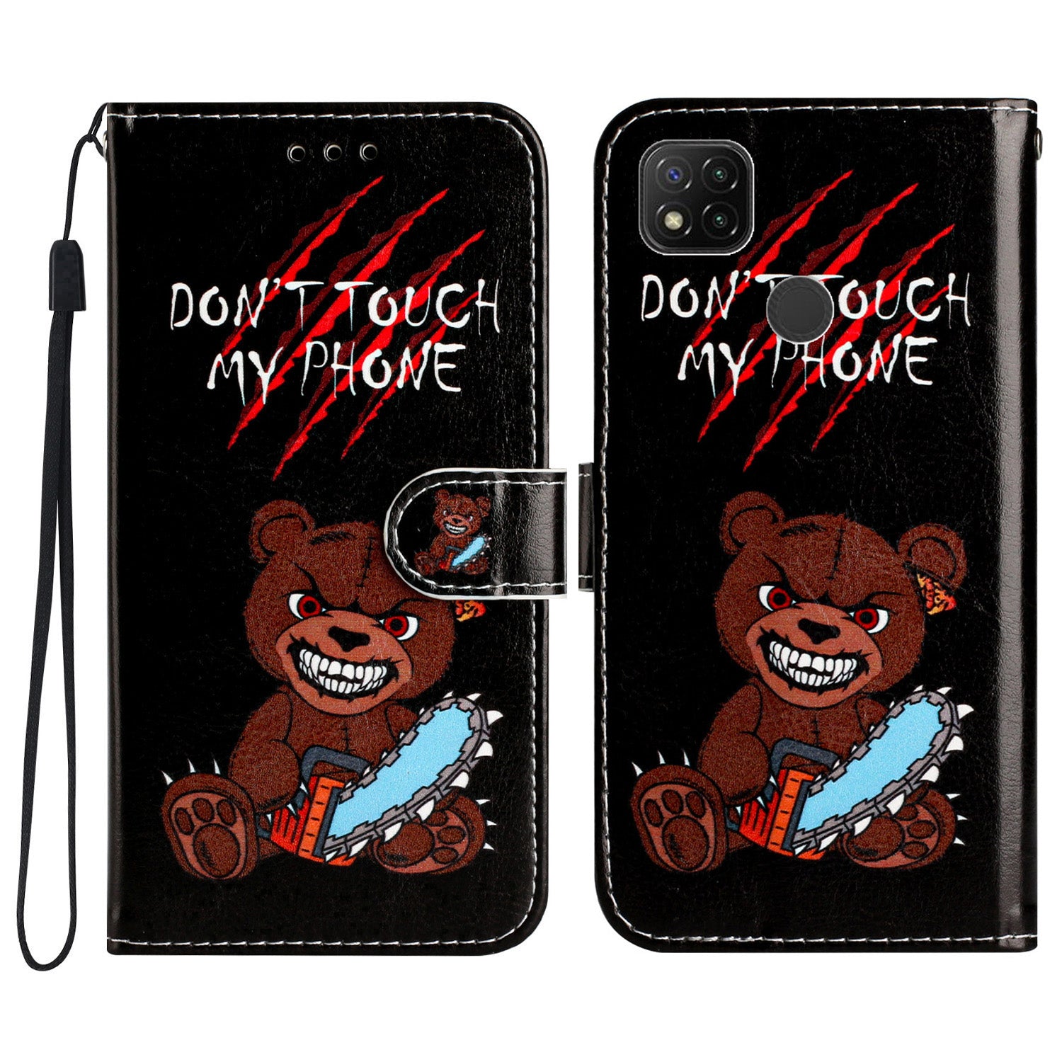 PU Leather Case for Xiaomi Redmi 10A , Magnetic Closure Pattern Printing Stand Wallet Phone Cover