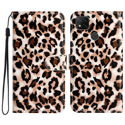 PU Leather Case for Xiaomi Redmi 10A , Magnetic Closure Pattern Printing Stand Wallet Phone Cover