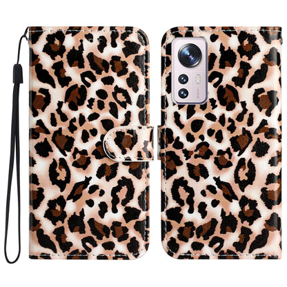 Shockproof Cover for Xiaomi 12 Lite 5G PU Leather Flip Cover Pattern Printing Wallet Phone Case