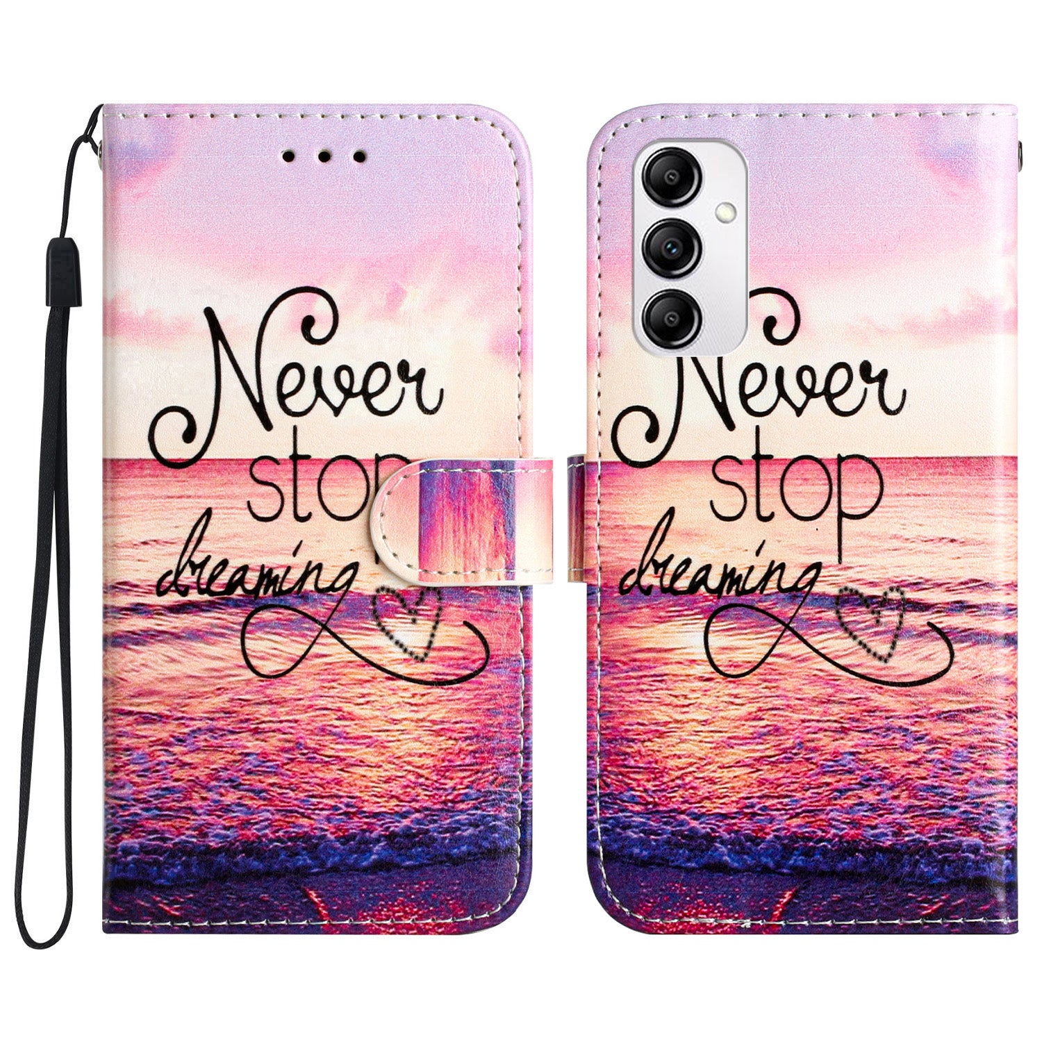 Wallet Case for Samsung Galaxy A14 5G , PU Leather Pattern Printing Handbag Stand Flip Phone Cover