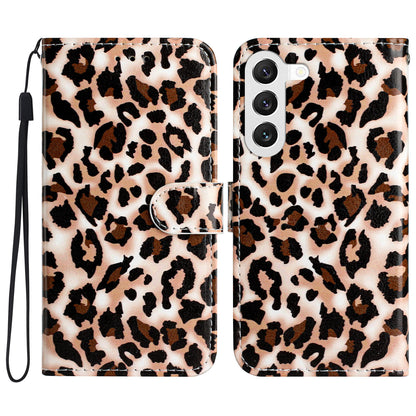 For Samsung Galaxy S23 Pattern Printing Shockproof Phone Case Folding Stand Leather Wallet Cover