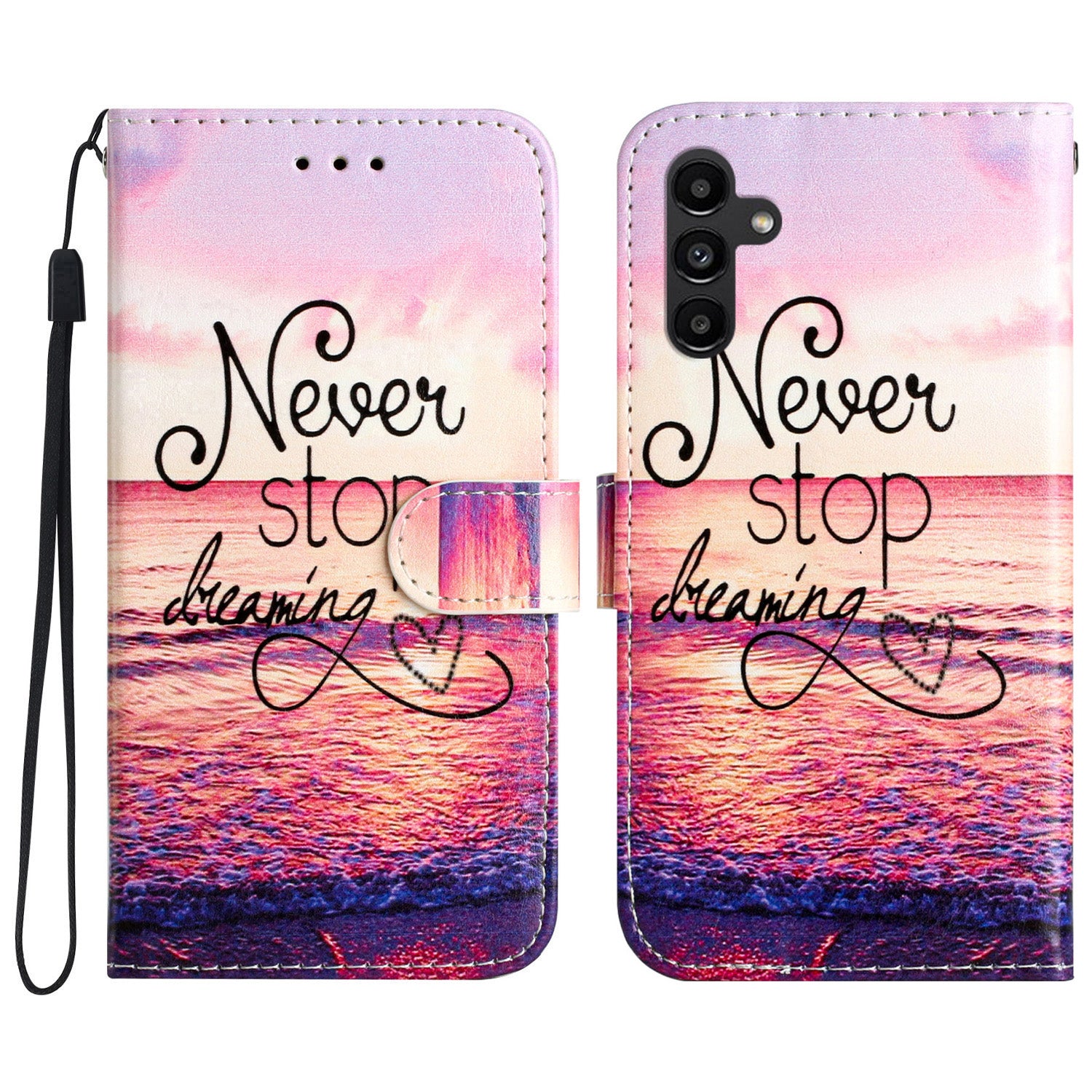 For Samsung Galaxy A54 5G PU Leather Flip Case Wallet Stand Feature Pattern Printing Phone Cover