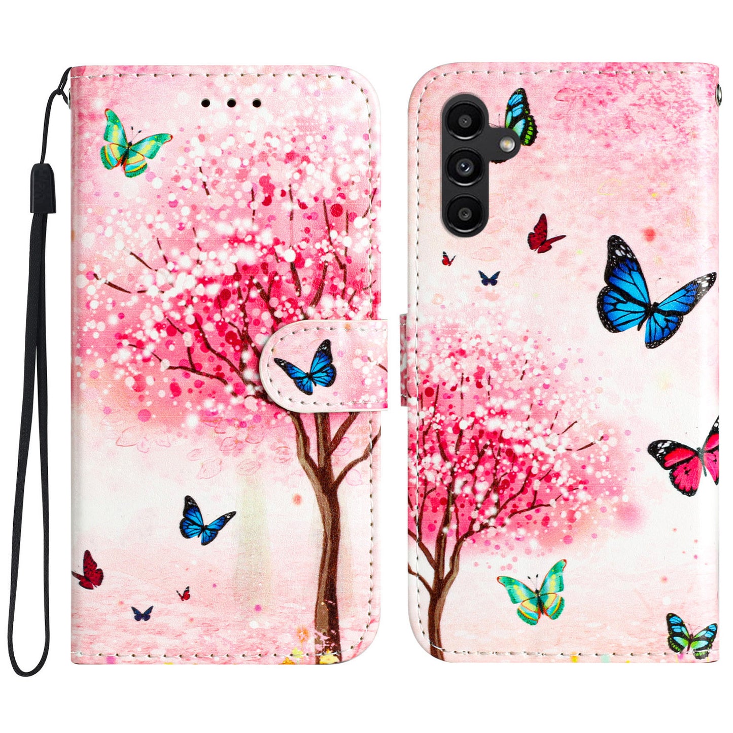 For Samsung Galaxy A54 5G PU Leather Flip Case Wallet Stand Feature Pattern Printing Phone Cover