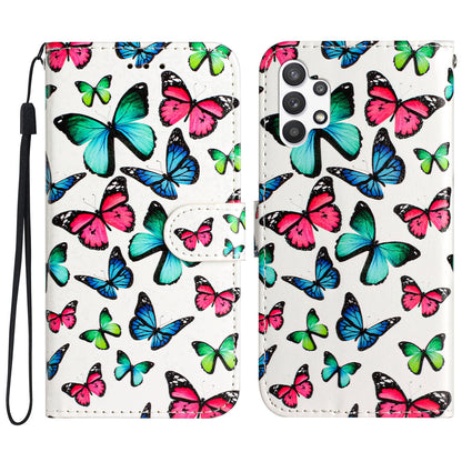 For Samsung Galaxy A32 5G PU Leather Wallet Cover Stand Pattern Printing Flip Phone Case