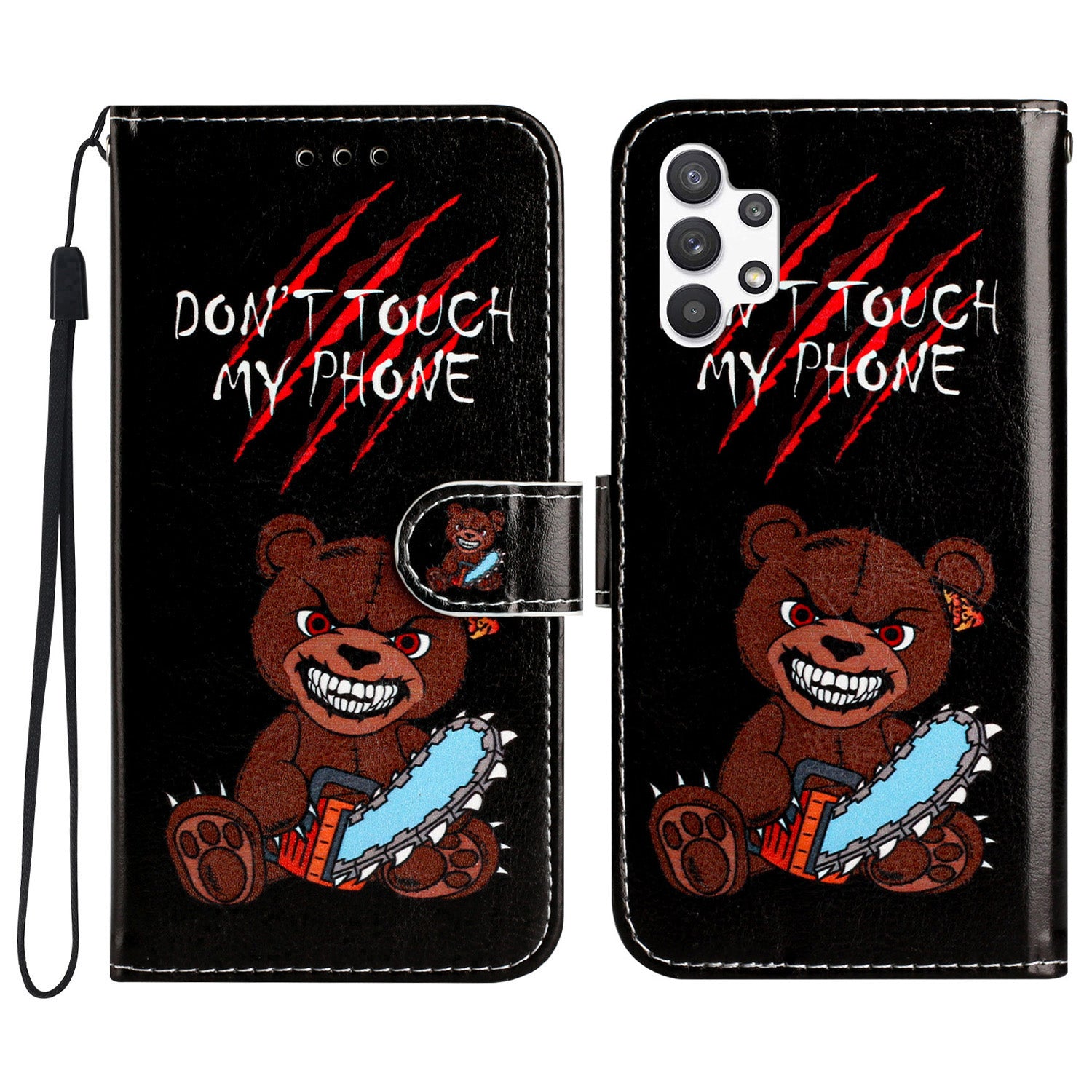 For Samsung Galaxy A32 5G PU Leather Wallet Cover Stand Pattern Printing Flip Phone Case