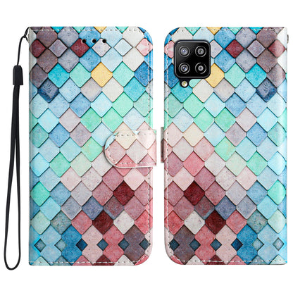 Pattern Printing Phone Case for Samsung Galaxy A22 4G (EU Version) , Leather Folding Stand Wallet Cover