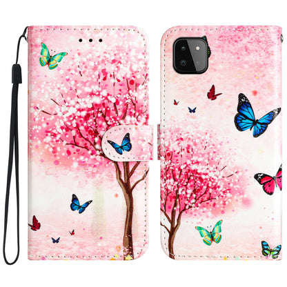 For Samsung Galaxy A22 5G (EU Version) Leather Wallet Full Protection Phone Case Pattern Printing Stand Cover