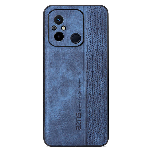 AZNS For Xiaomi Redmi 11A 4G / 12C 4G Phone Case Imprinted Leather Coated TPU Protective Phone Cover