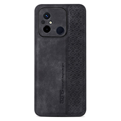 AZNS For Xiaomi Redmi 11A 4G / 12C 4G Phone Case Imprinted Leather Coated TPU Protective Phone Cover