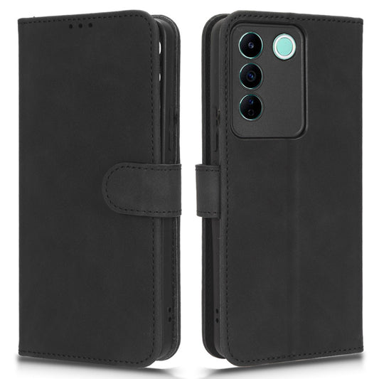 For vivo S16e 5G PU Leather Phone Stand Case Drop-proof Cell Phone Wallet Cover