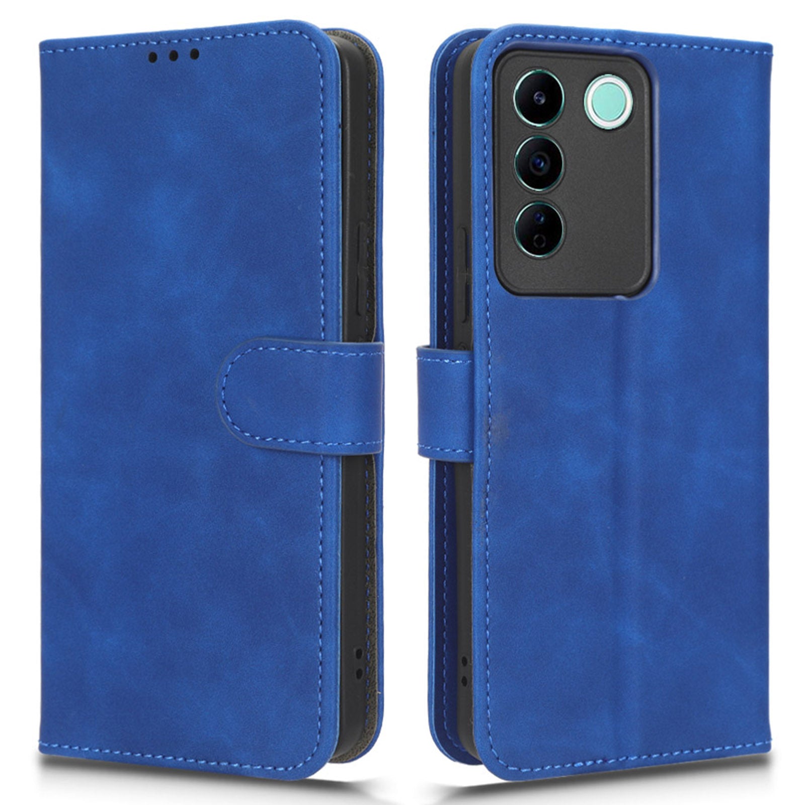 For vivo S16e 5G PU Leather Phone Stand Case Drop-proof Cell Phone Wallet Cover