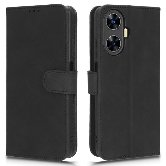 Phone Leather Case for Realme C55 , Stand Wallet Anti-scratch Phone Cover