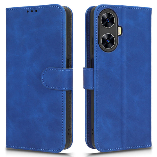 Phone Leather Case for Realme C55 , Stand Wallet Anti-scratch Phone Cover
