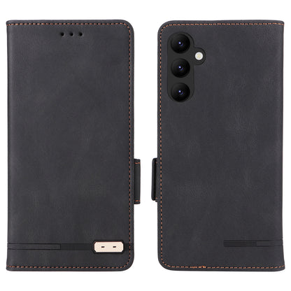 For Samsung Galaxy A24 4G Cell Phone Case Hardware Decor PU Leather Stand Wallet Phone Cover