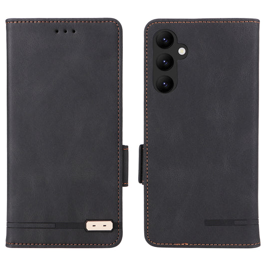For Samsung Galaxy A24 4G Cell Phone Case Hardware Decor PU Leather Stand Wallet Phone Cover