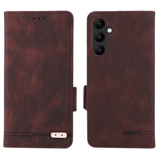 For Samsung Galaxy A24 4G Cell Phone Case Hardware Decor PU Leather Stand Wallet Phone Cover
