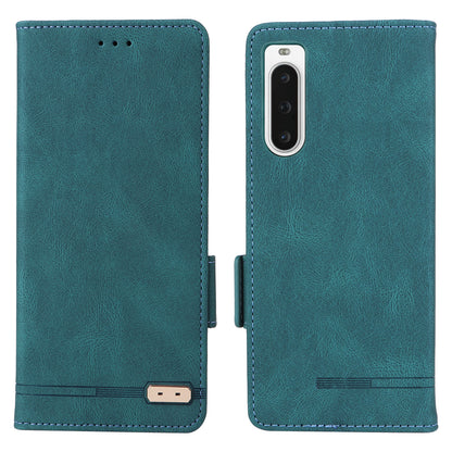 For Sony Xperia 10 V Phone Wallet Case PU Leather Hardware Decor Stand Phone Cover