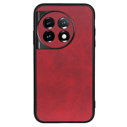 For OnePlus Ace 2 5G / 11R 5G Cell Phone Case PC+TPU+PU Leather Cowhide Texture Back Cover