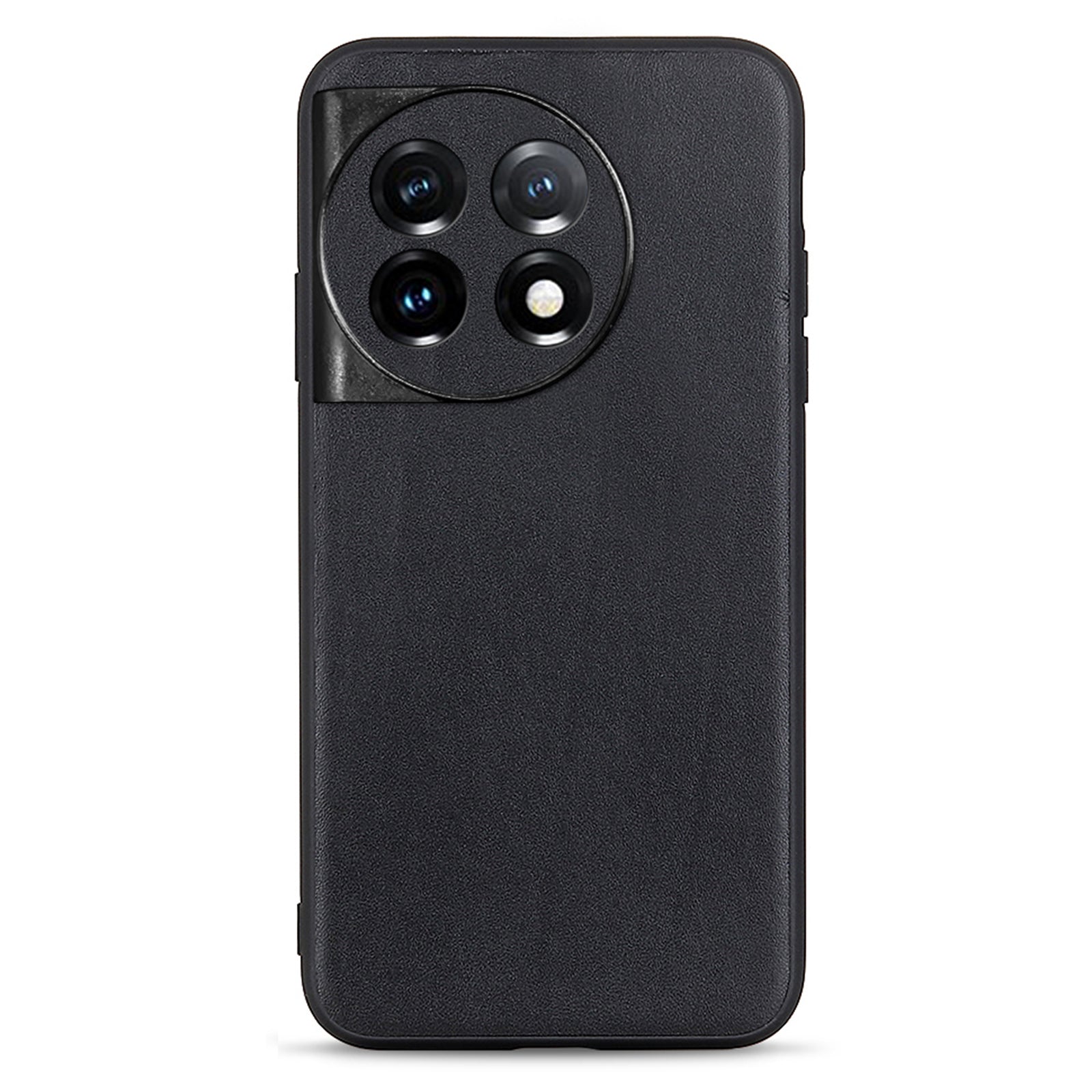 For OnePlus Ace 2 5G / 11R 5G Drop-proof Phone Case Textured Genuine Leather Coated TPU Mobile Cover