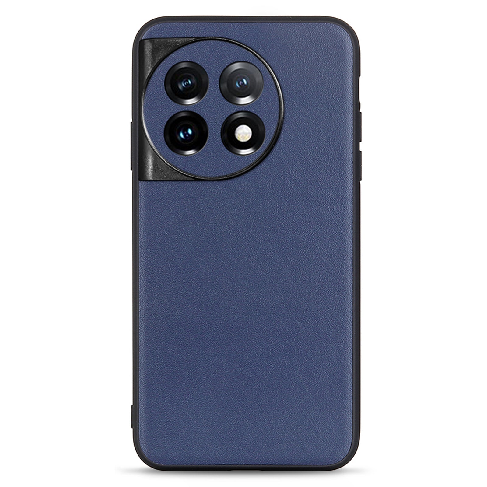 For OnePlus Ace 2 5G / 11R 5G Drop-proof Phone Case Textured Genuine Leather Coated TPU Mobile Cover