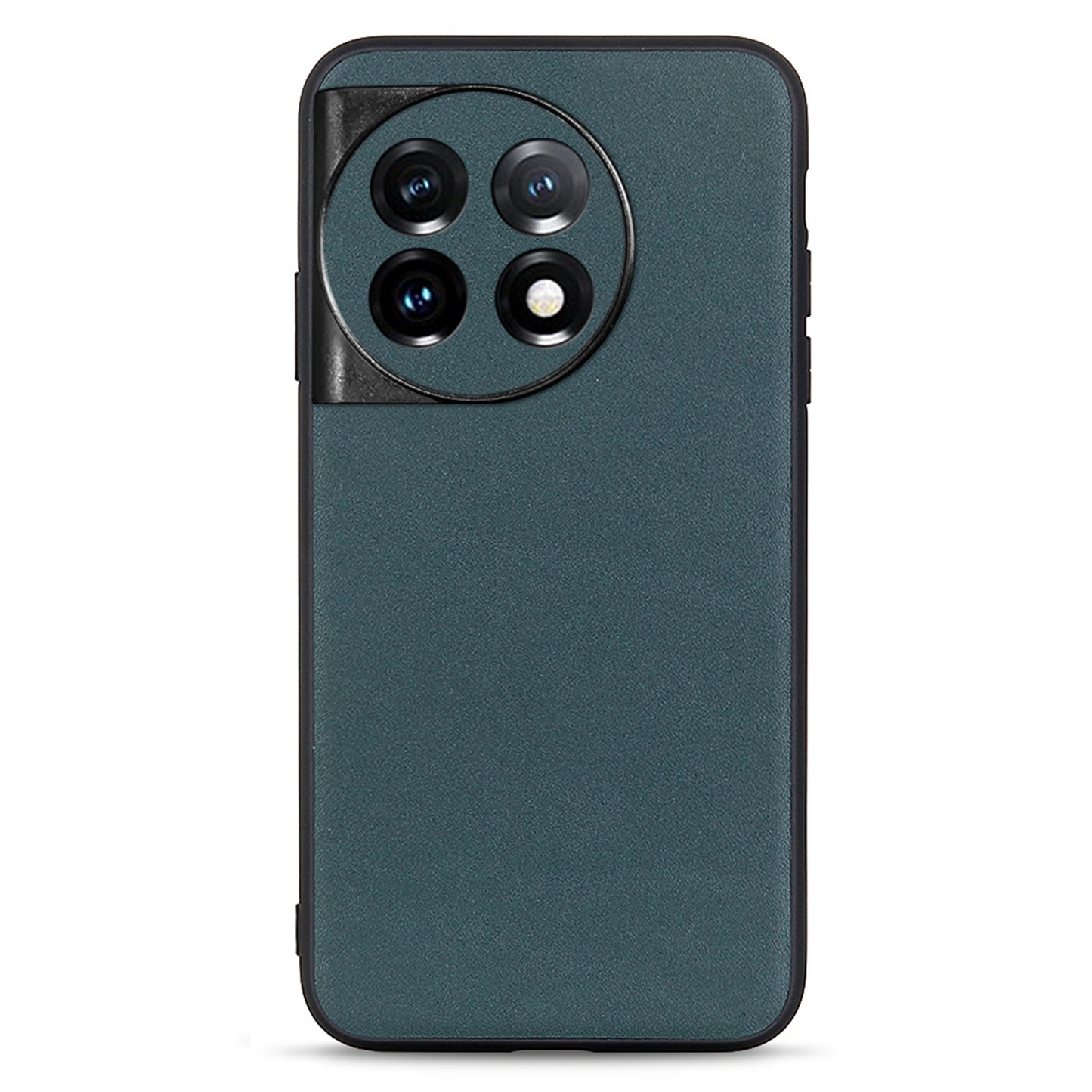 For OnePlus Ace 2 5G / 11R 5G Drop-proof Phone Case Textured Genuine Leather Coated TPU Mobile Cover