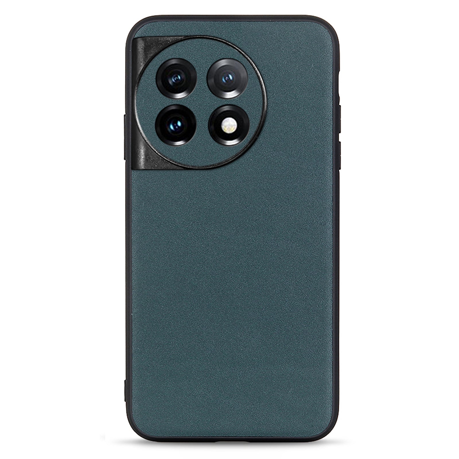 For OnePlus Ace 2 5G / 11R 5G Drop-proof Phone Case Textured Genuine Leather Coated TPU Mobile Cover