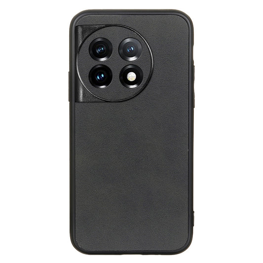 For OnePlus 11 5G PC+TPU+PU Leather Phone Case Cowhide Texture Anti-Scratch Back Cover