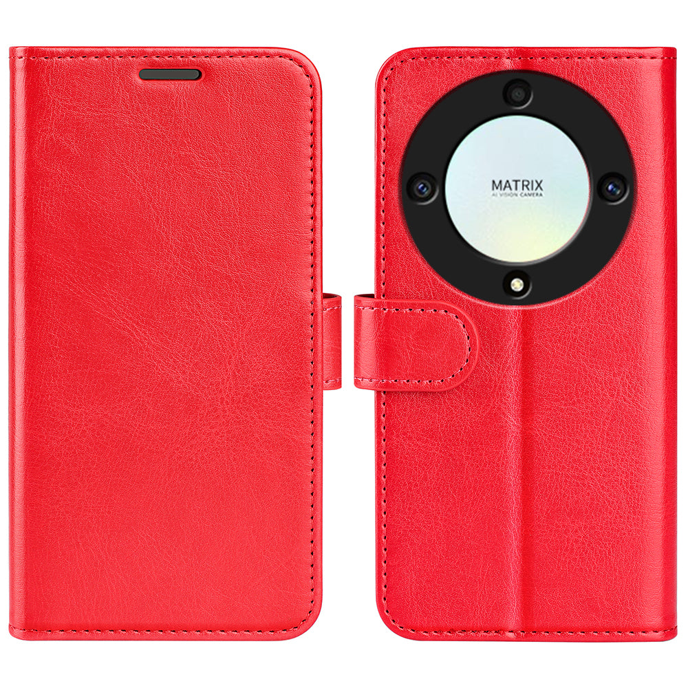 Stand Wallet Phone Case for Honor X9a 5G Crazy Horse Texture Anti-drop Leather Phone Cover