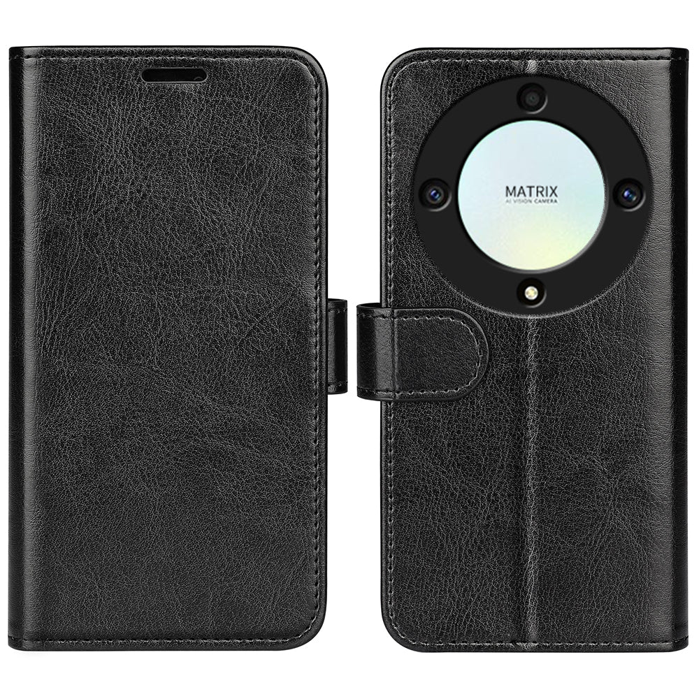 Stand Wallet Phone Case for Honor X9a 5G Crazy Horse Texture Anti-drop Leather Phone Cover