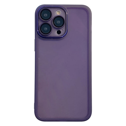 For iPhone 14 Pro Clear Phone Case Anti-Scratch TPU Cover with Built-in Camera Lens Protector