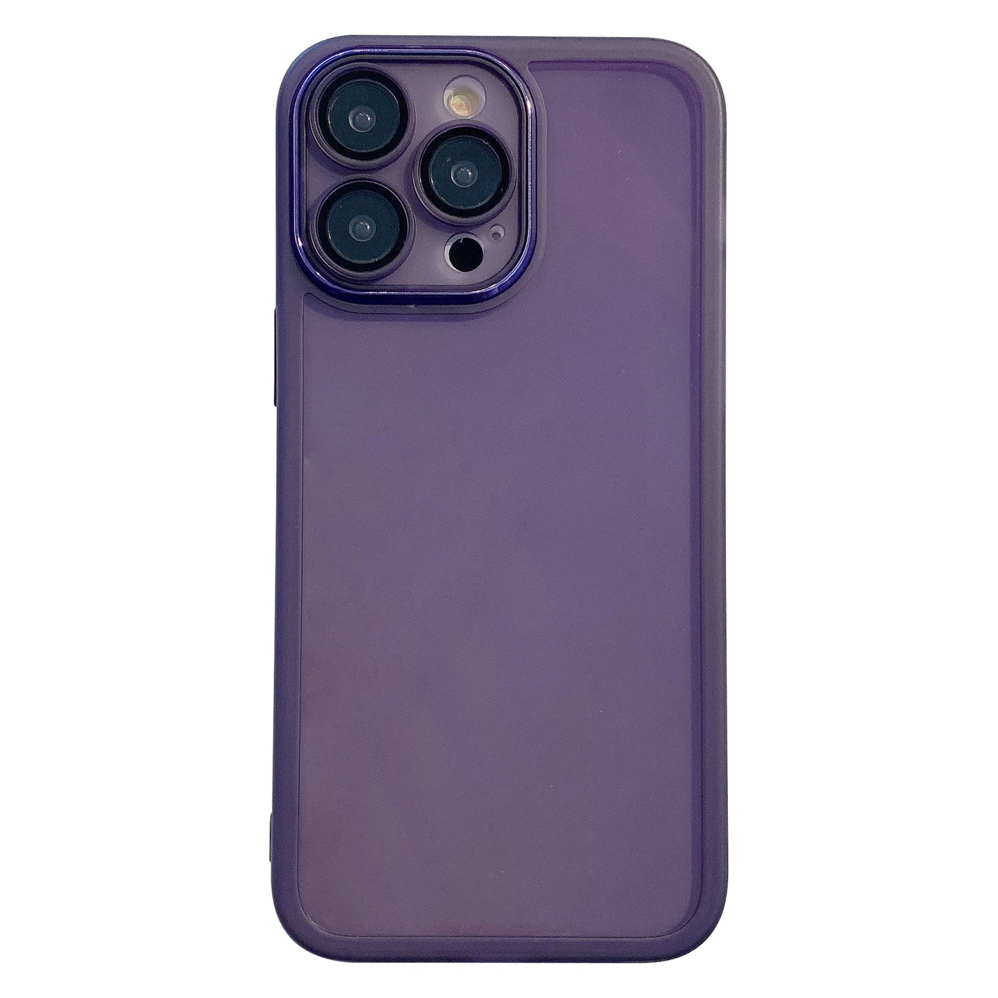 For iPhone 14 Pro Max Soft TPU Phone Cover Clear Anti-Scratch Phone Case with Built-in Camera Lens Protector