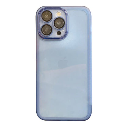 For iPhone 14 Pro Max Soft TPU Phone Cover Clear Anti-Scratch Phone Case with Built-in Camera Lens Protector