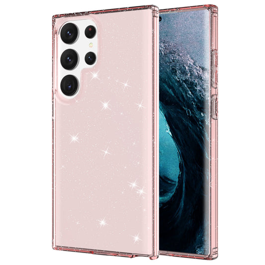 For Samsung Galaxy S23 Ultra Phone Case Thickened Glitter Powder Clear TPU Phone Cover