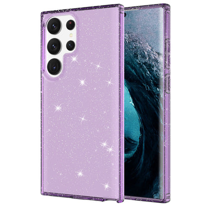 For Samsung Galaxy S23 Ultra Phone Case Thickened Glitter Powder Clear TPU Phone Cover