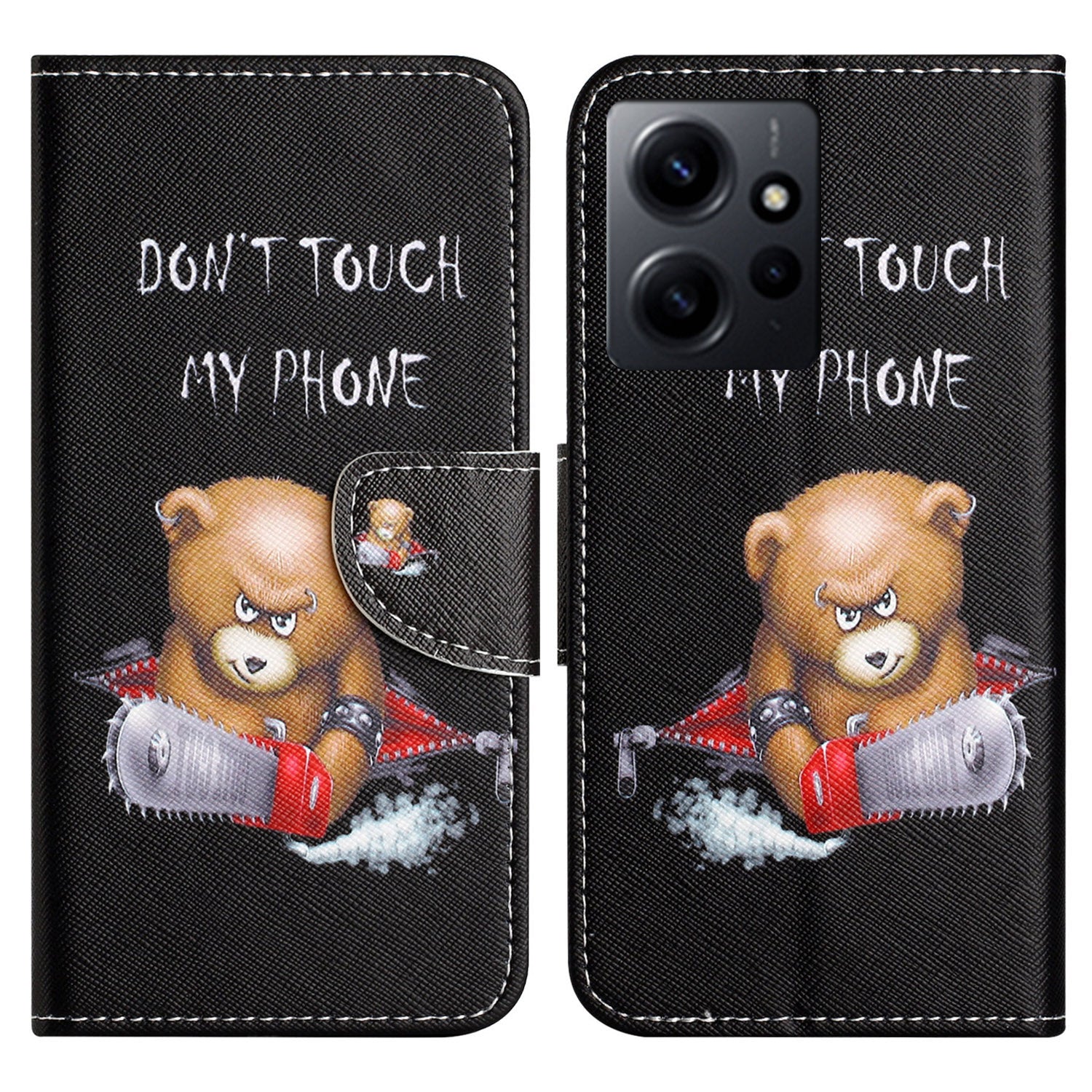 For Xiaomi Redmi Note 12 4G Stand Phone Leather Case Wallet Pattern Printing Phone Cover
