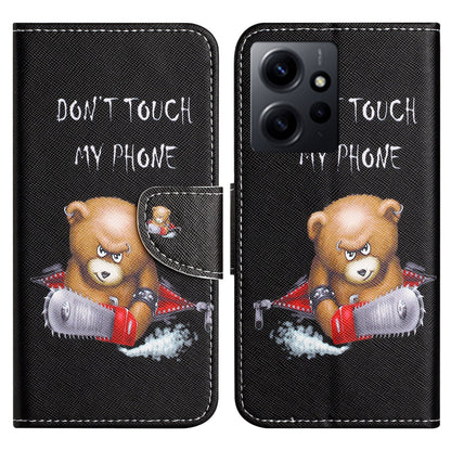 For Xiaomi Redmi Note 12 4G Stand Phone Leather Case Wallet Pattern Printing Phone Cover