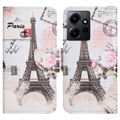For Xiaomi Redmi Note 12 4G Stand Phone Leather Case Wallet Pattern Printing Phone Cover